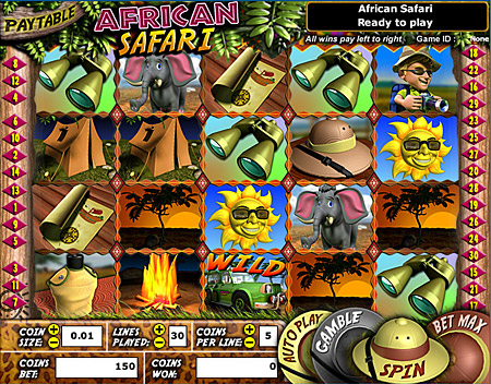 bingo cafe african safari 5 reel online slots game