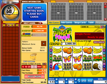bingo cafe 75 ball online bingo game