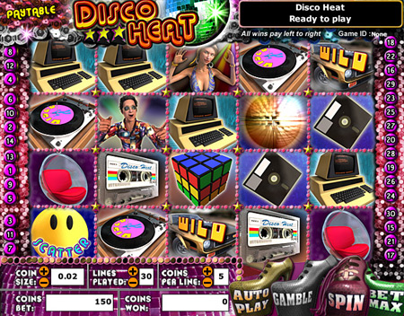 bingo cafe disco heat 5 reel online slots game