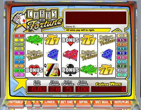 bingo cafe cards of fortune 5 reel online slots game