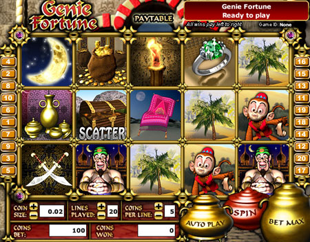 bingo cafe genie fortune 5 reel online slots game